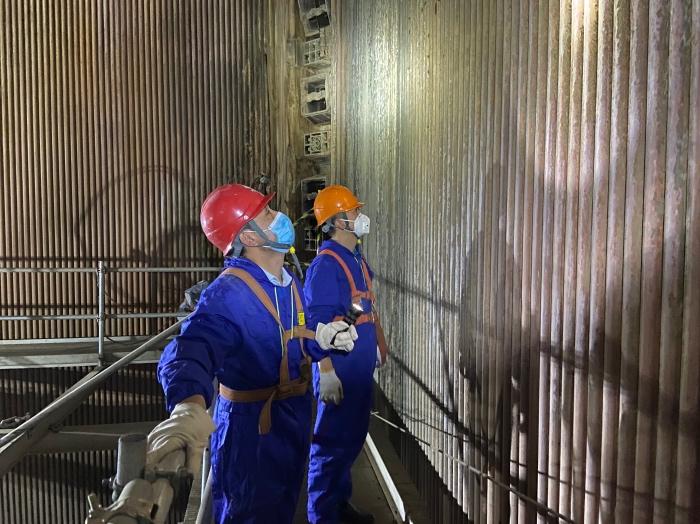 國能（泉州）熱電有限公司完成2號爐爐內(nèi)升降臺搭建、驗收工作