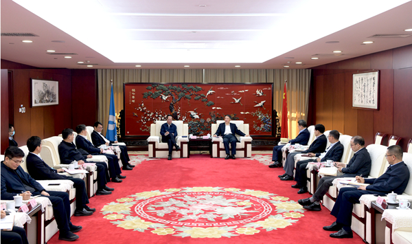 溫樞剛會(huì)見(jiàn)中國(guó)電建黨委書記、董事長(zhǎng)丁焰章