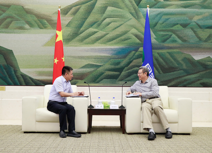 錢(qián)智民會(huì)見(jiàn)江西省新余市委副書(shū)記、市長(zhǎng)徐鴻