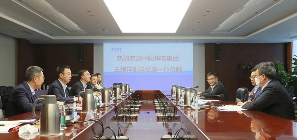華電集團公司黨組成員、副總經(jīng)理王緒祥拜會中國船舶黨組成員、副總經(jīng)理盛紀綱