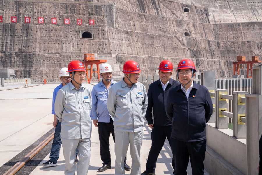 國資委黨建局局長、央企團工委書記姚煥調(diào)研白鶴灘水電站