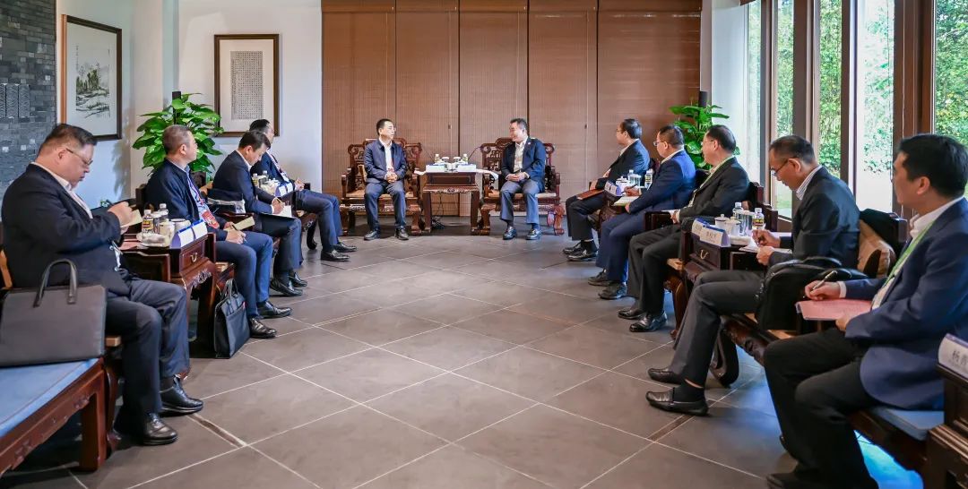 大唐集團黨組書記、董事長鄒磊與海南省副省長倪強會談