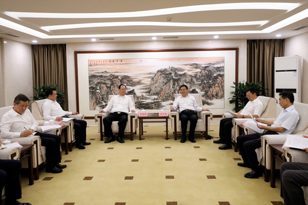 國務(wù)院國資委黨委書記、主任張玉卓會見湖南省委副書記、省長毛偉明