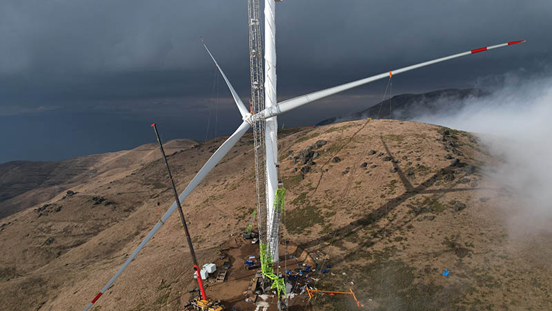 風馳電掣綠電生——寫在云南巨龍梁風電項目全容量并網發(fā)電之際