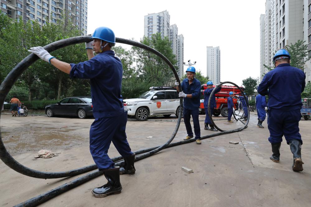 電來了，光就來了——河北涿州加快電力設(shè)施搶修見聞