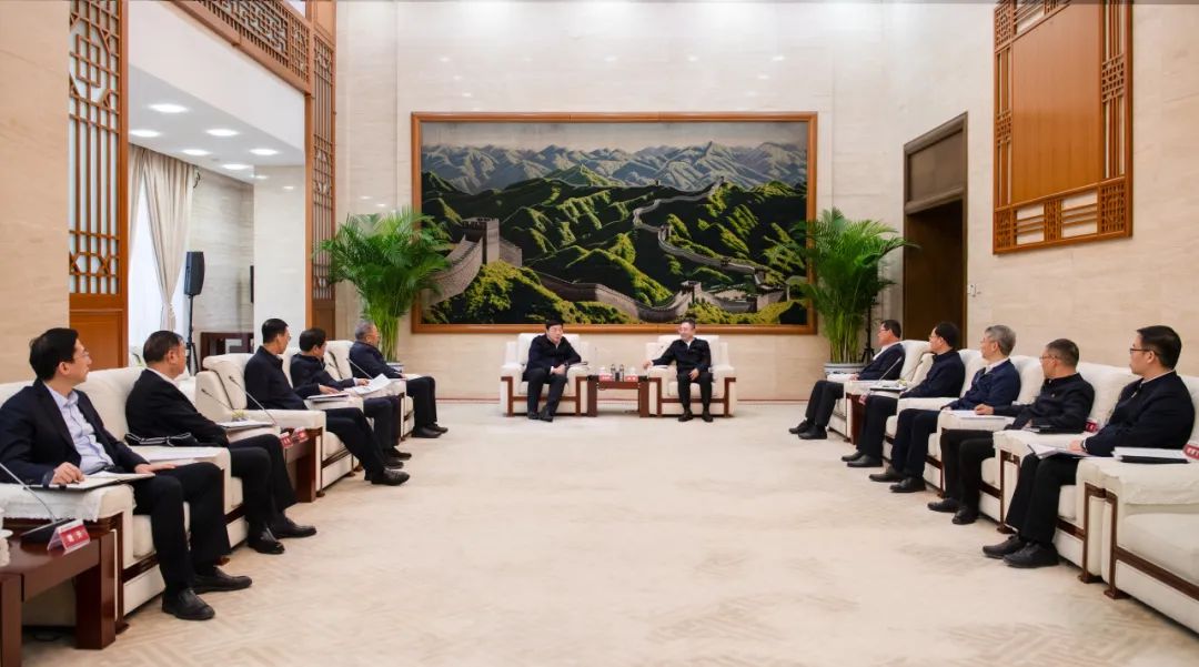 大唐集團董事長、黨組書鄒磊與國家電網(wǎng)董事長、黨組書記張智剛會談