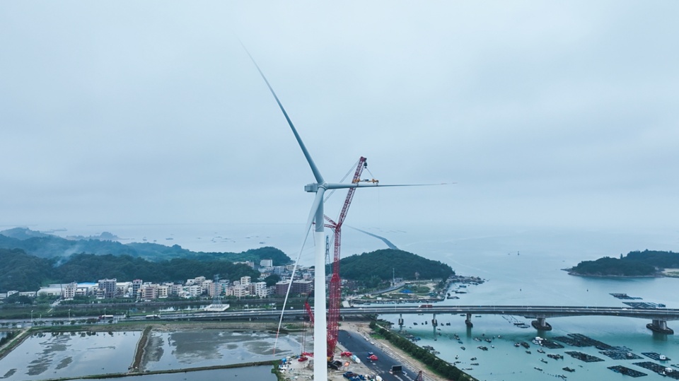 全球最大功率海上風(fēng)電機組，每轉(zhuǎn)一圈可產(chǎn)生38度電