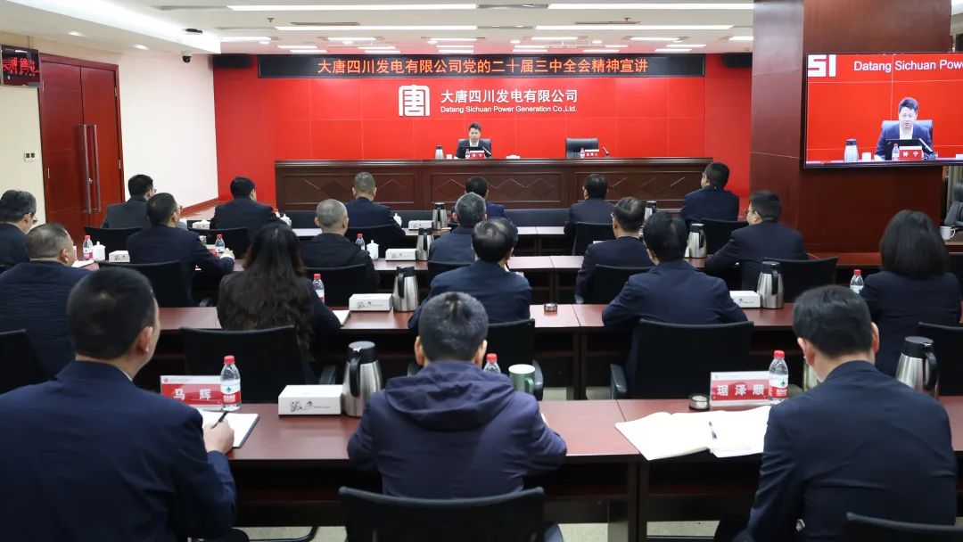 大唐四川公司深入學(xué)習貫徹黨的二十屆三中全會精神