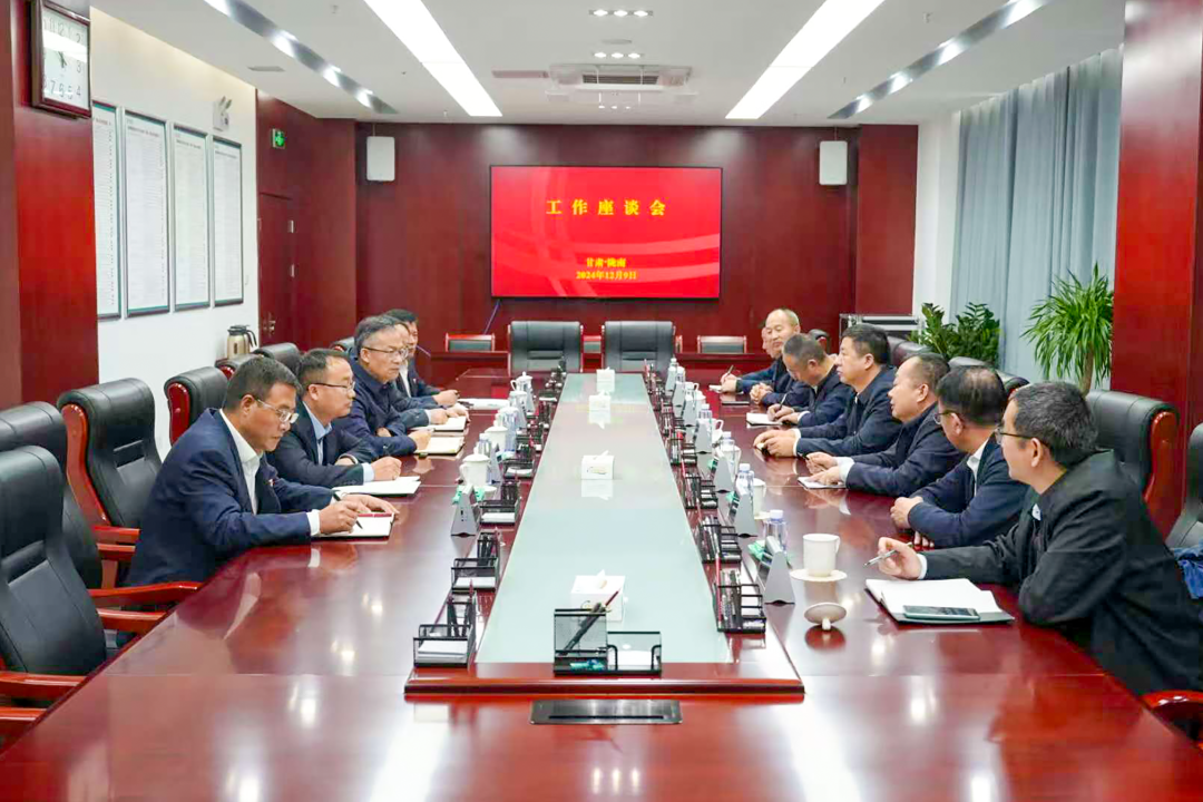 大唐甘肅公司黨委書記王建偉與國網隴南電力公司總經理、黨委副書記王建眾會談