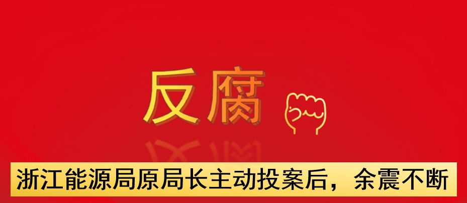 浙江能源局原局長主動投案后，余震不斷
